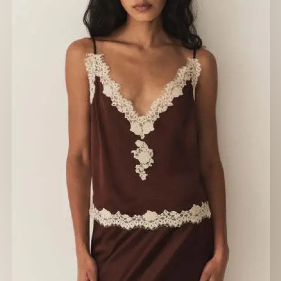 Doen Other - Doen Women’s Keira Lace Trim Camisole Medium NWT